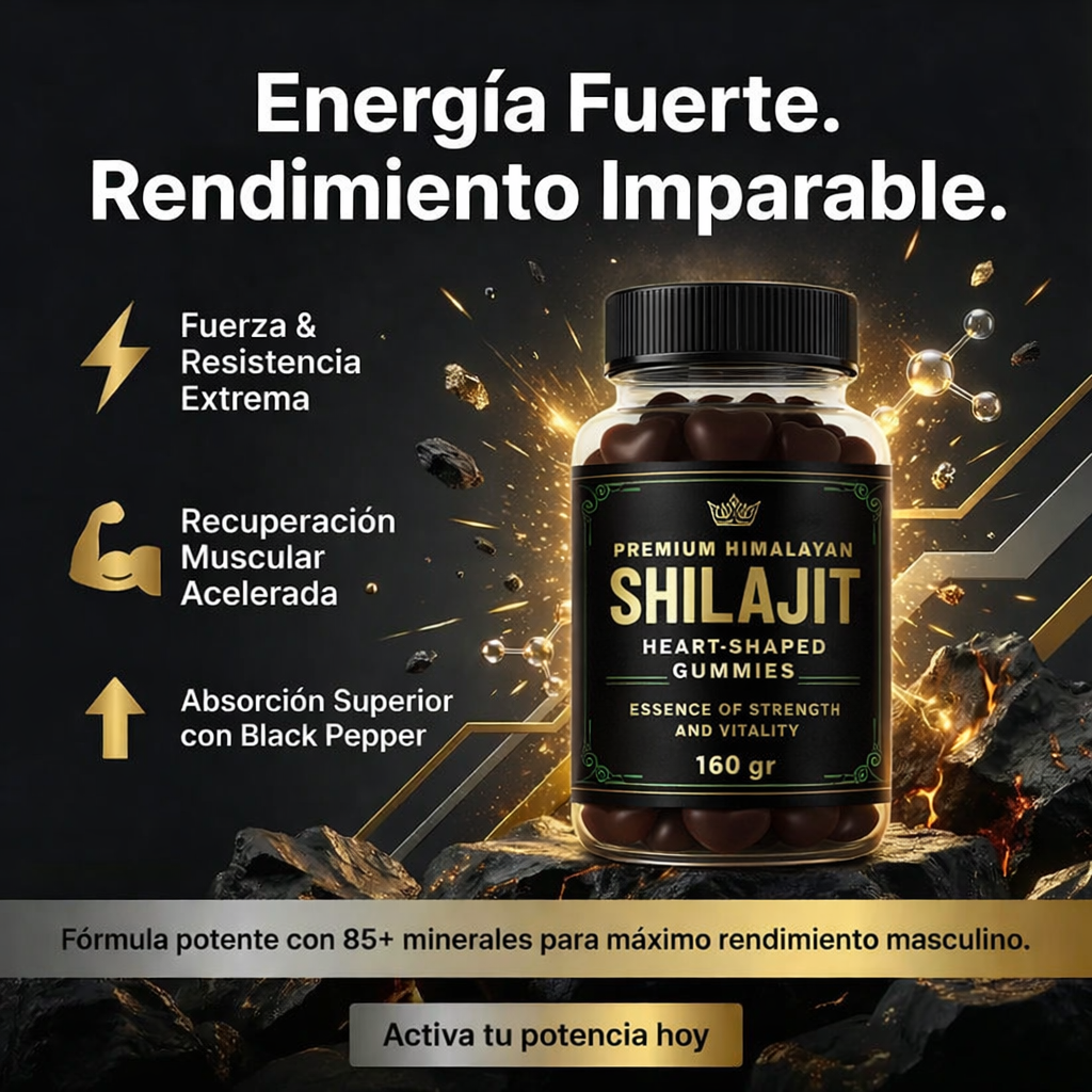 Cápsulas de Shilajit 100% Puro del Himalaya 92 Minerales (90 Cápsulas)